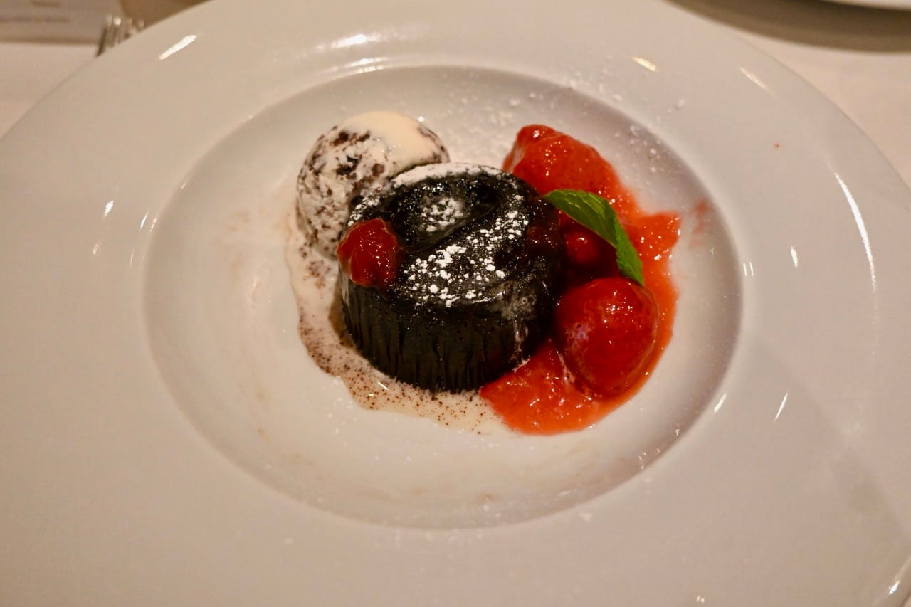 Norwegian Cruise Line Lava Chocolate Cake Main Dining Room Food