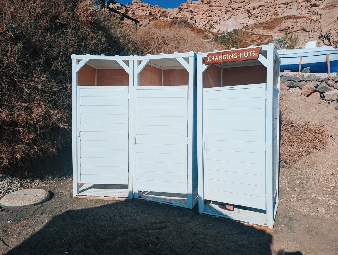 Royal Beach Club Santorini Changing Rooms