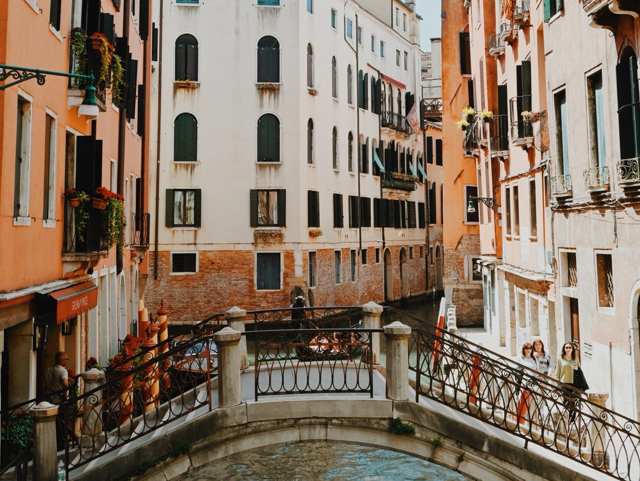 Venice, Italy canal bridge