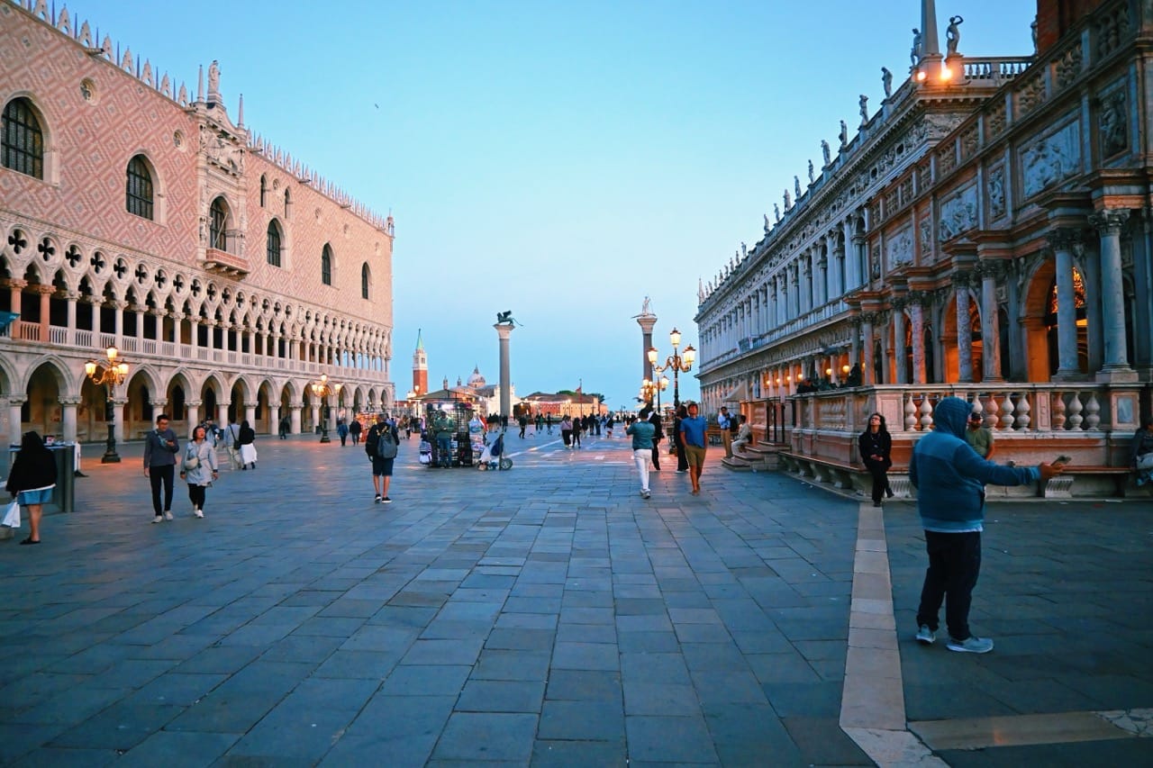San Marco Square at Sunset in Venice, Italy