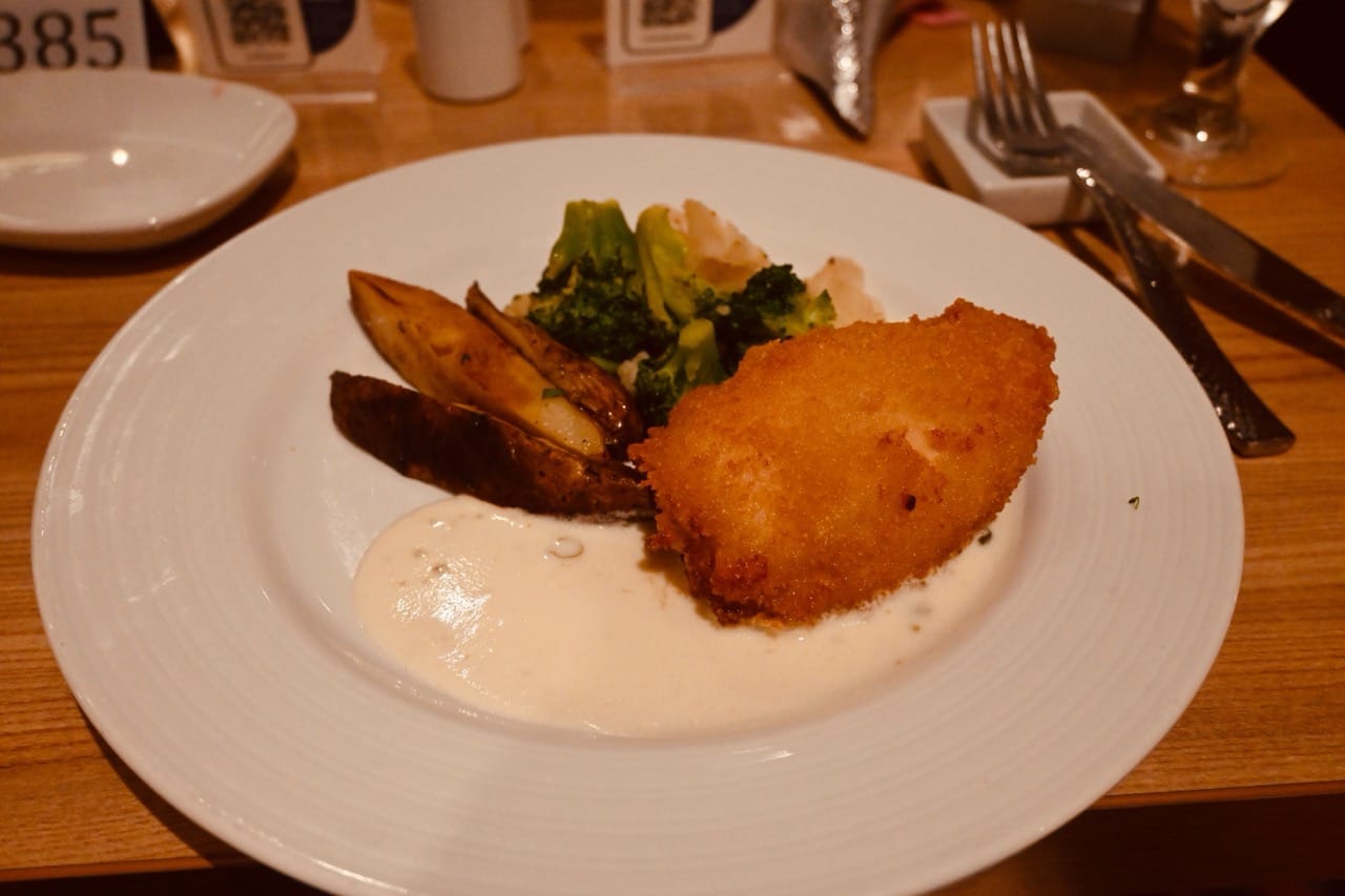 Chicken Cordon Blue Food in Carnival Jubilee Main Dining Room