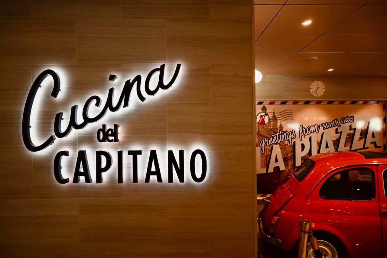 Carnival Mardi Gras Cruise Ship Cucina del Capitano