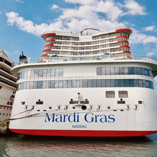 Carnival Mardi Gras docked in Cozumel, Mexico