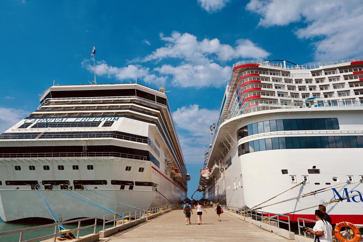 Carnival Cruise Ships docked