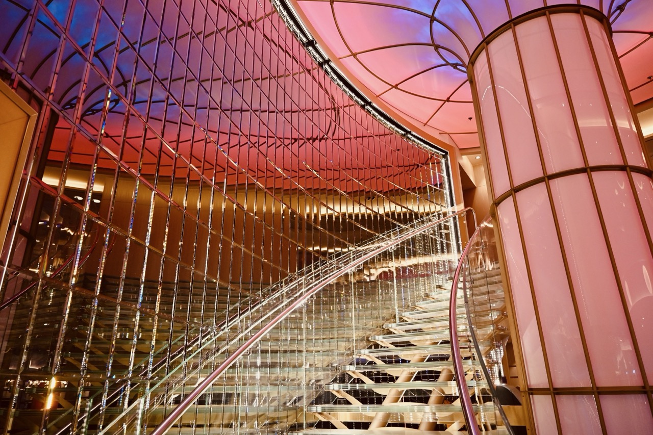 Carnival Mardi Gras Cruise Ship Glass Staircase