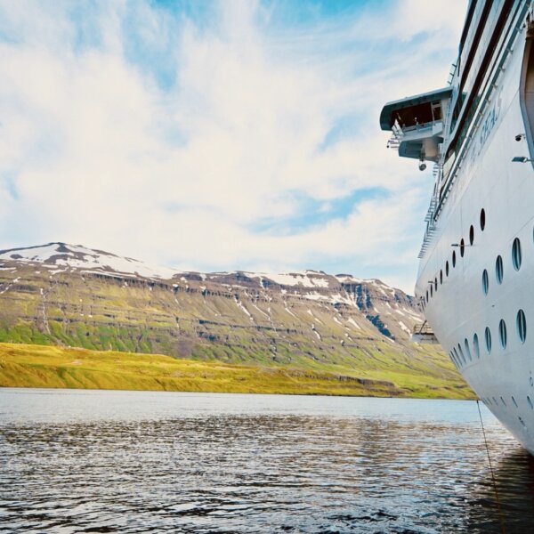 Jewel of the Seas anchored in Iceland