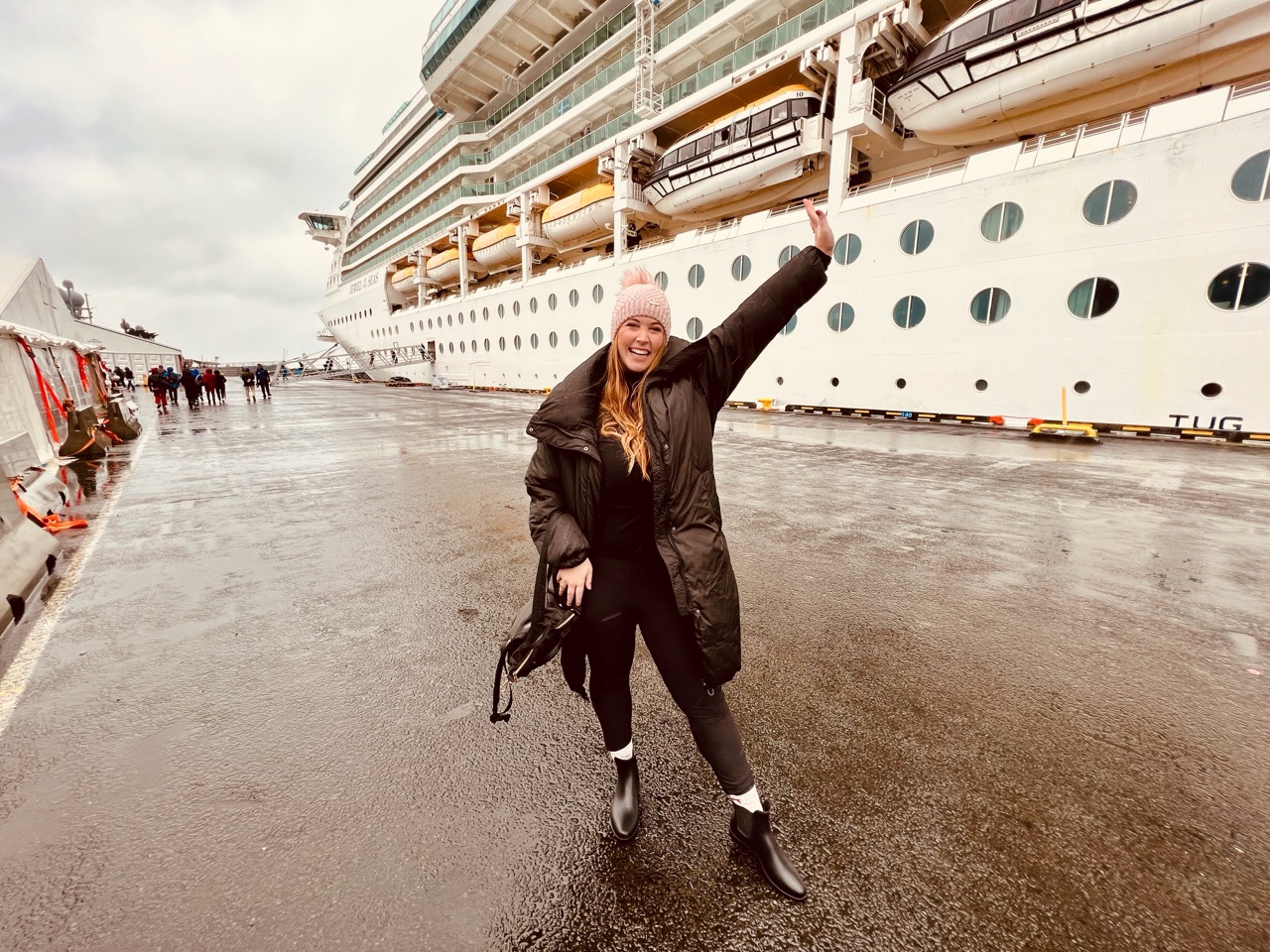 Allie Hubers with Jewel of the Seas in Iceland