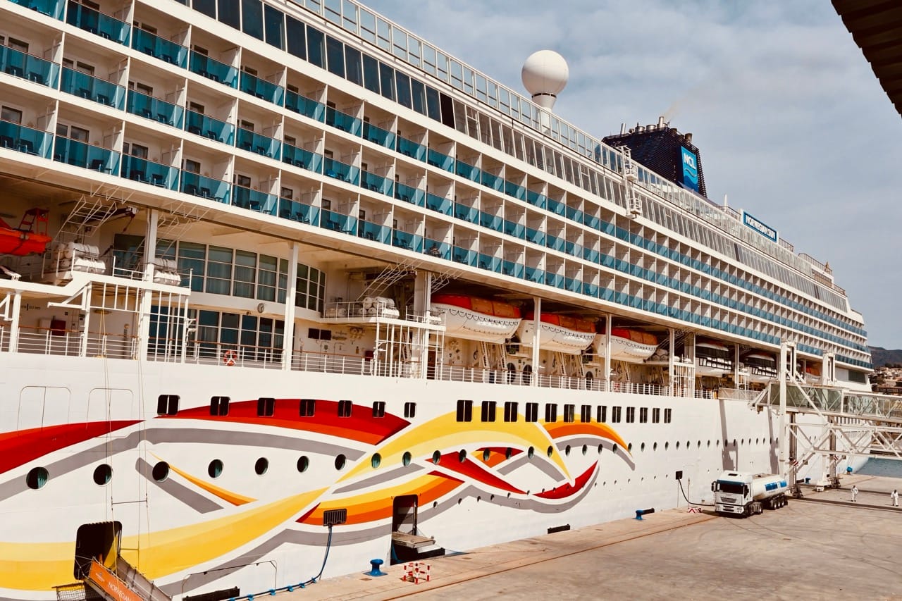 NCL Sun docked 