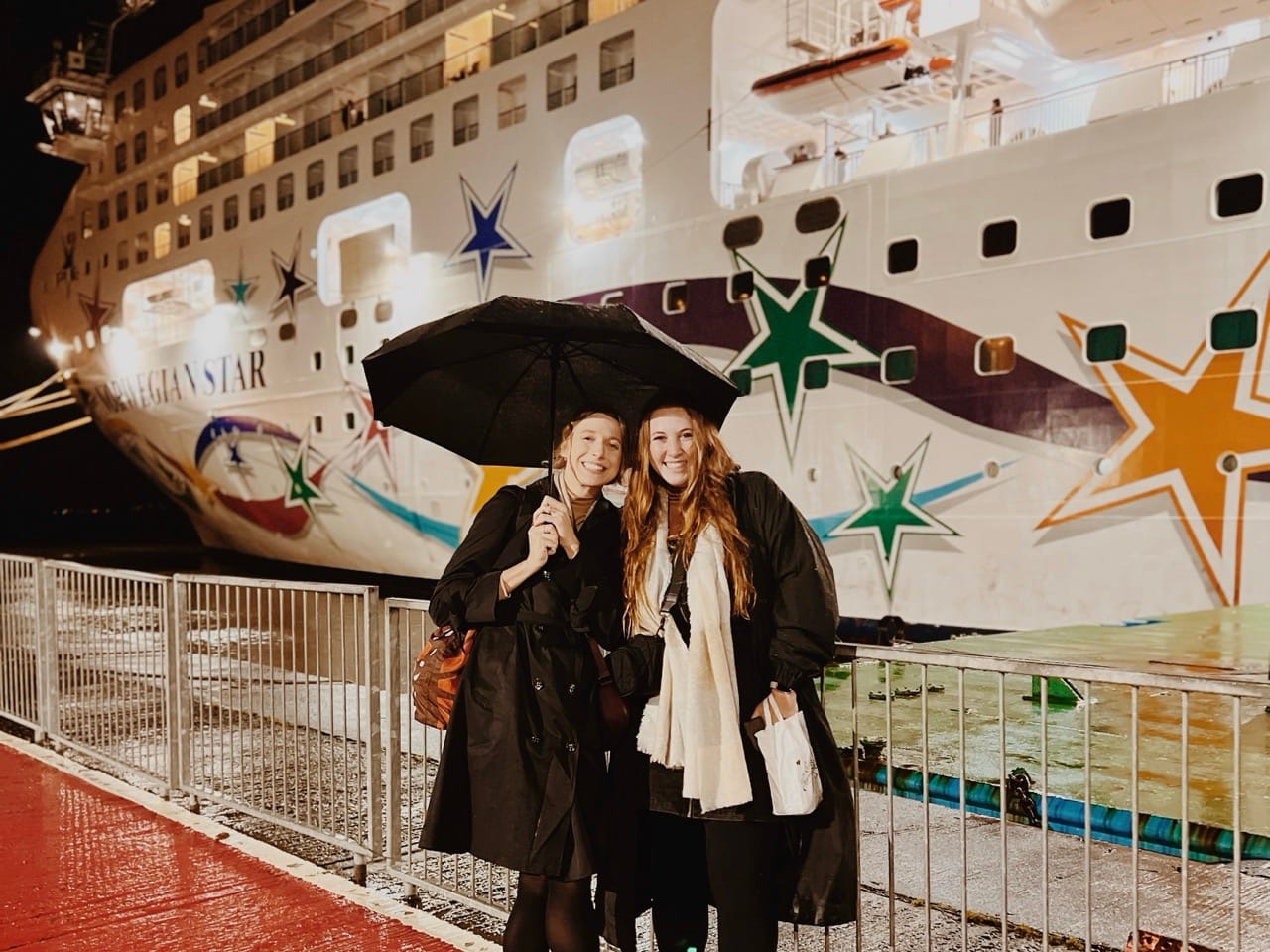 Rainy weather in Cobh, Ireland during British Isles Cruise