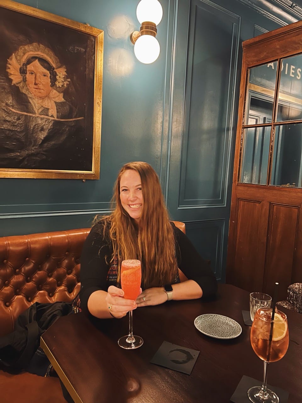Allie Hubers in Belfast wearing British Isles Cruise Outfits