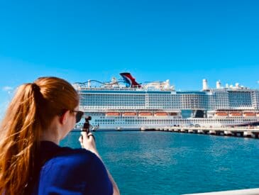 Angie Vognild taking Carnival Celebration pictures in Cozumel, Mexico