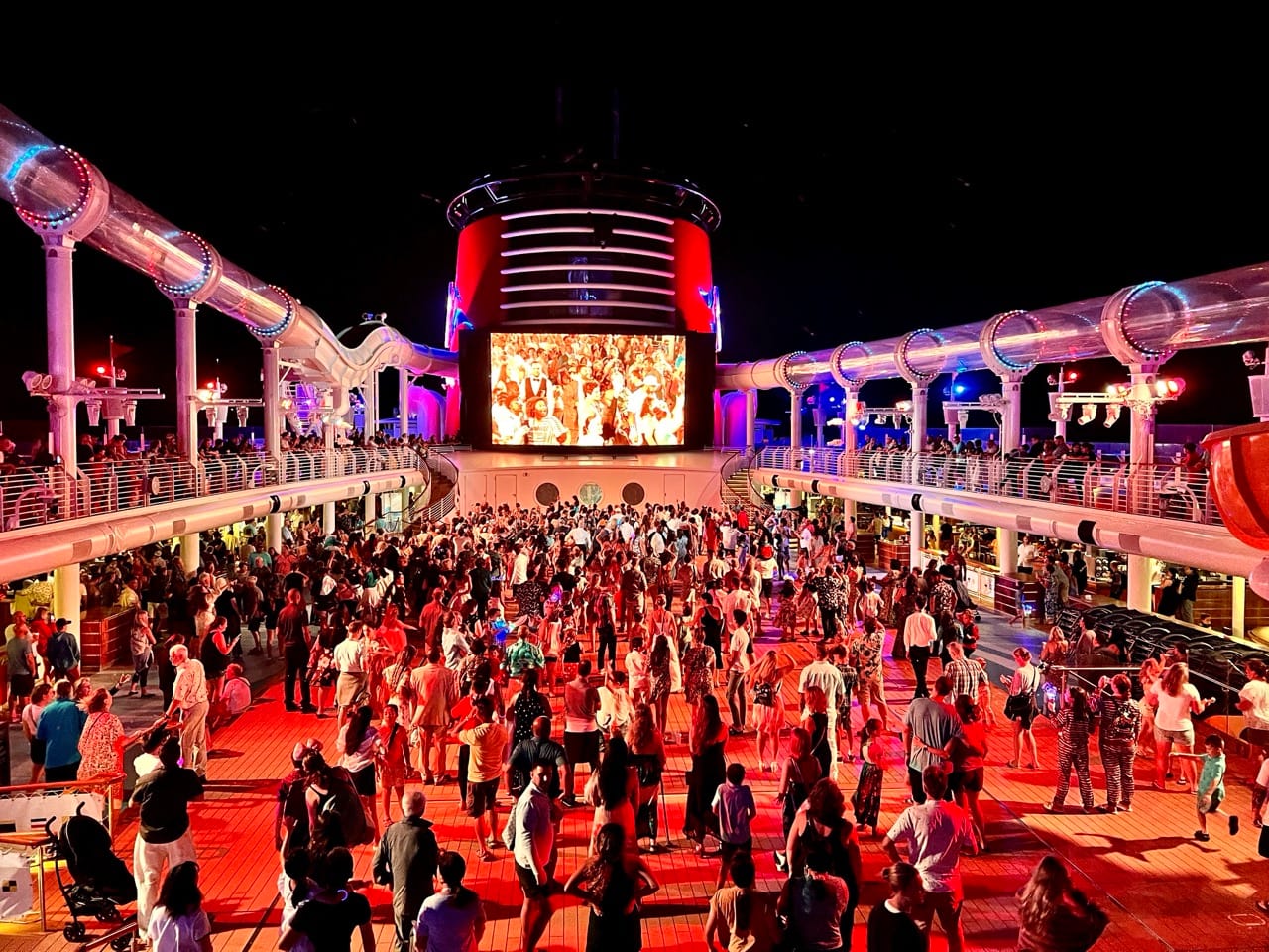 Disney Fantasy Firework Night on Deck