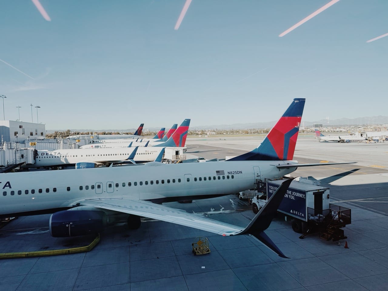 Delta Air Lines Plane at LAX airport