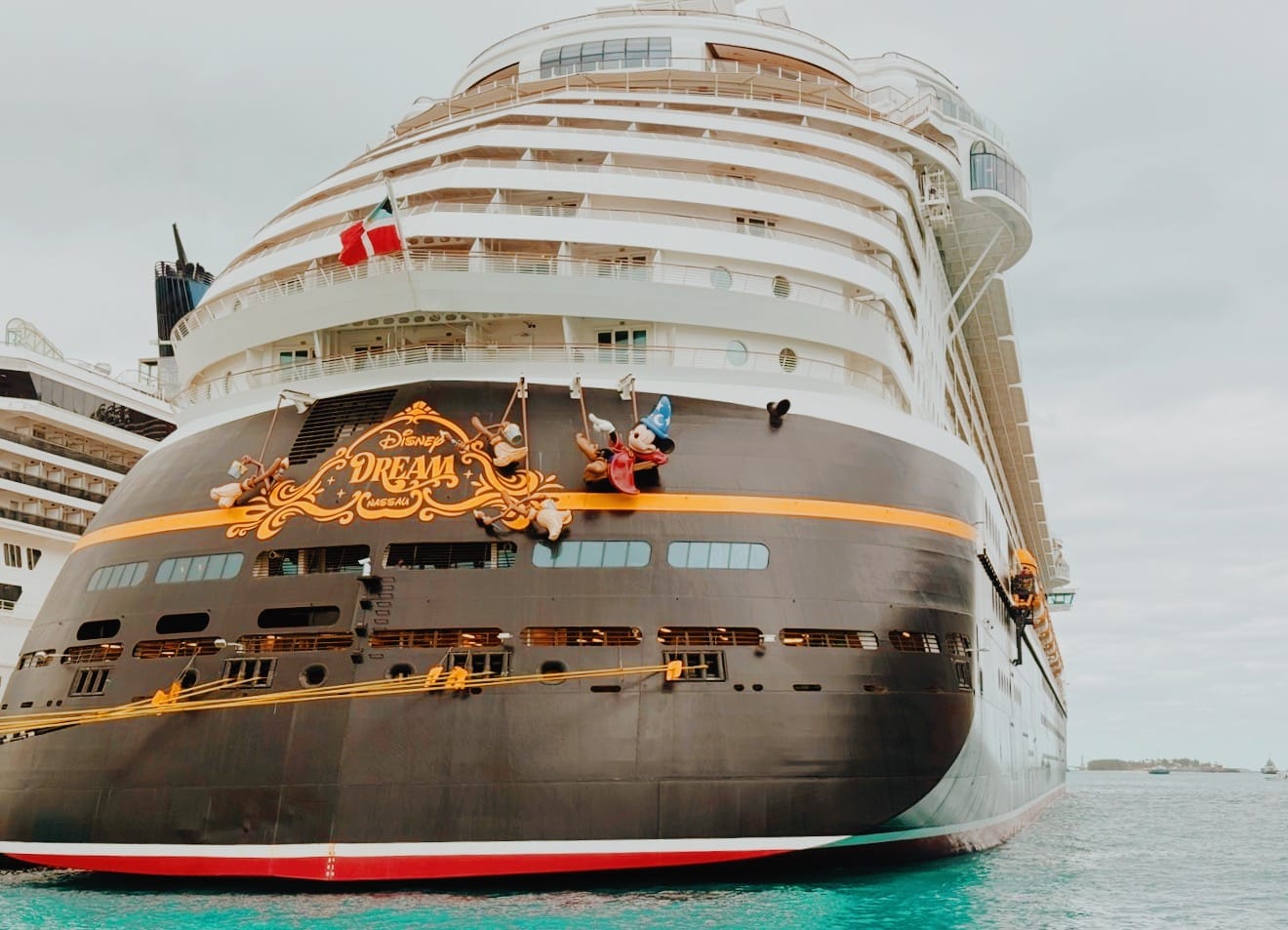 Disney Dream Cruise Ship docked in Nassau, Bahamas