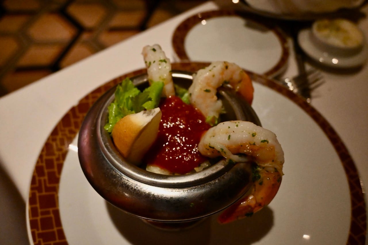 Norwegian Cruise Line Cagney's Steakhouse Shrimp Cocktail 