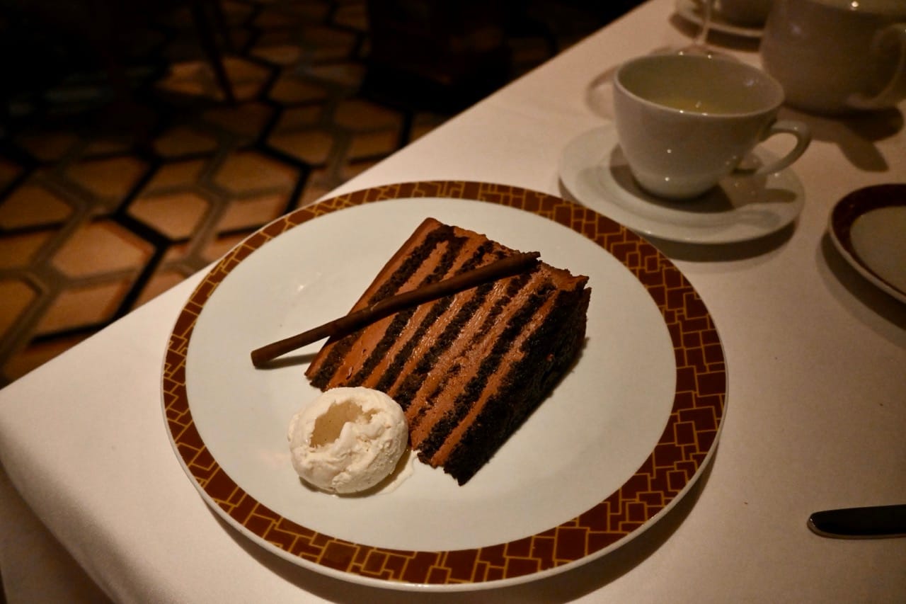 Norwegian Cruise Line Cagney Steakhouse Chocolate Cake