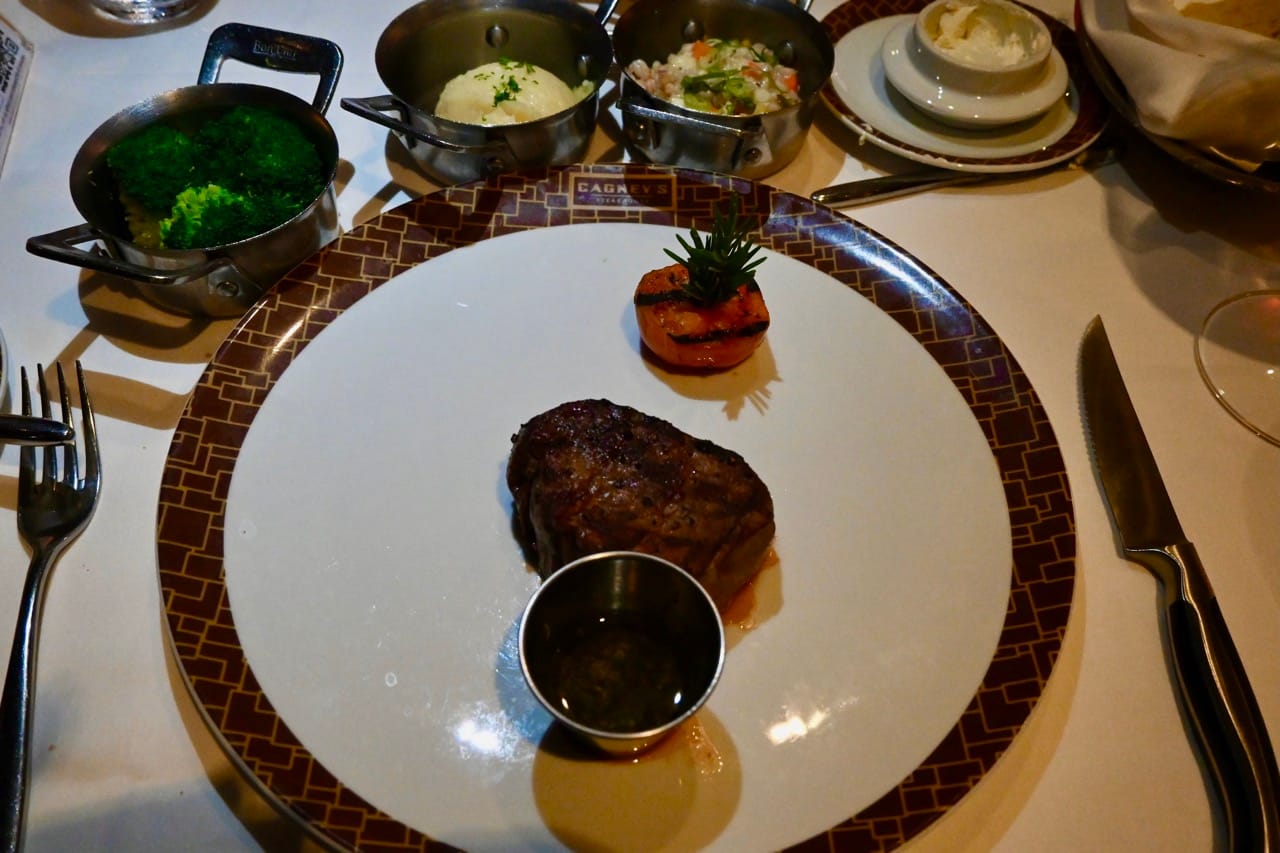 Norwegian Cruise Line Cagney Steakhouse Filet Mignon 