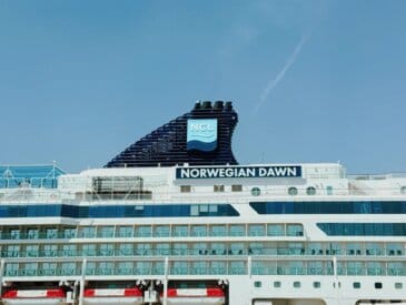 Norwegian Dawn Cruise Ship Docked in Barcelona