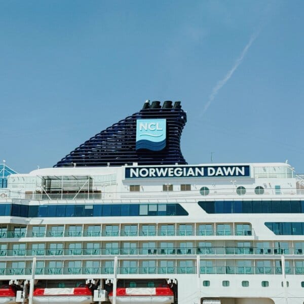 Norwegian Dawn Cruise Ship Docked in Barcelona