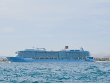 Royal Caribbean Ovation of the Seas anchored in Cabo