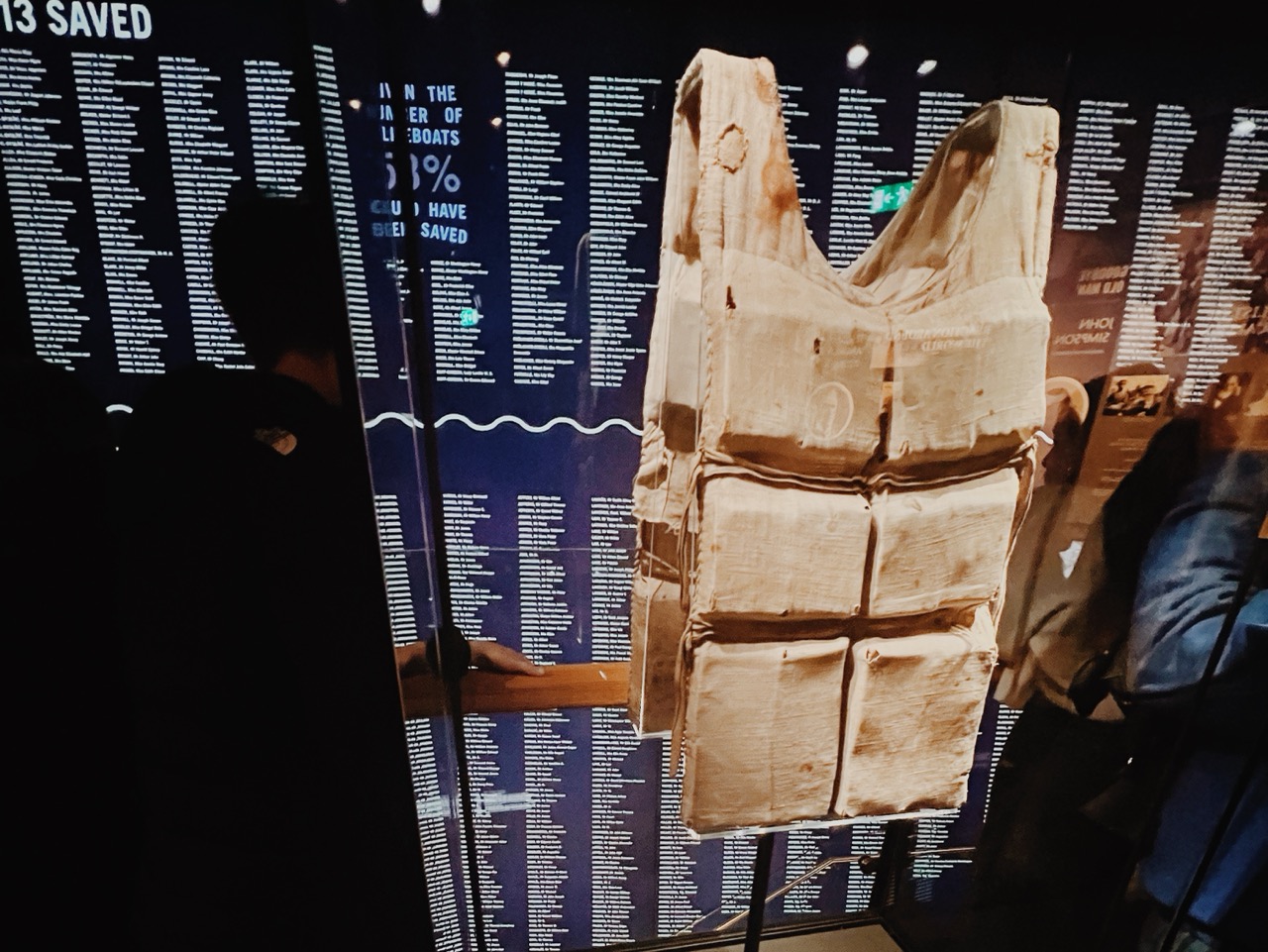 Titanic Museum Lifejacket in Belfast, Northern Ireland