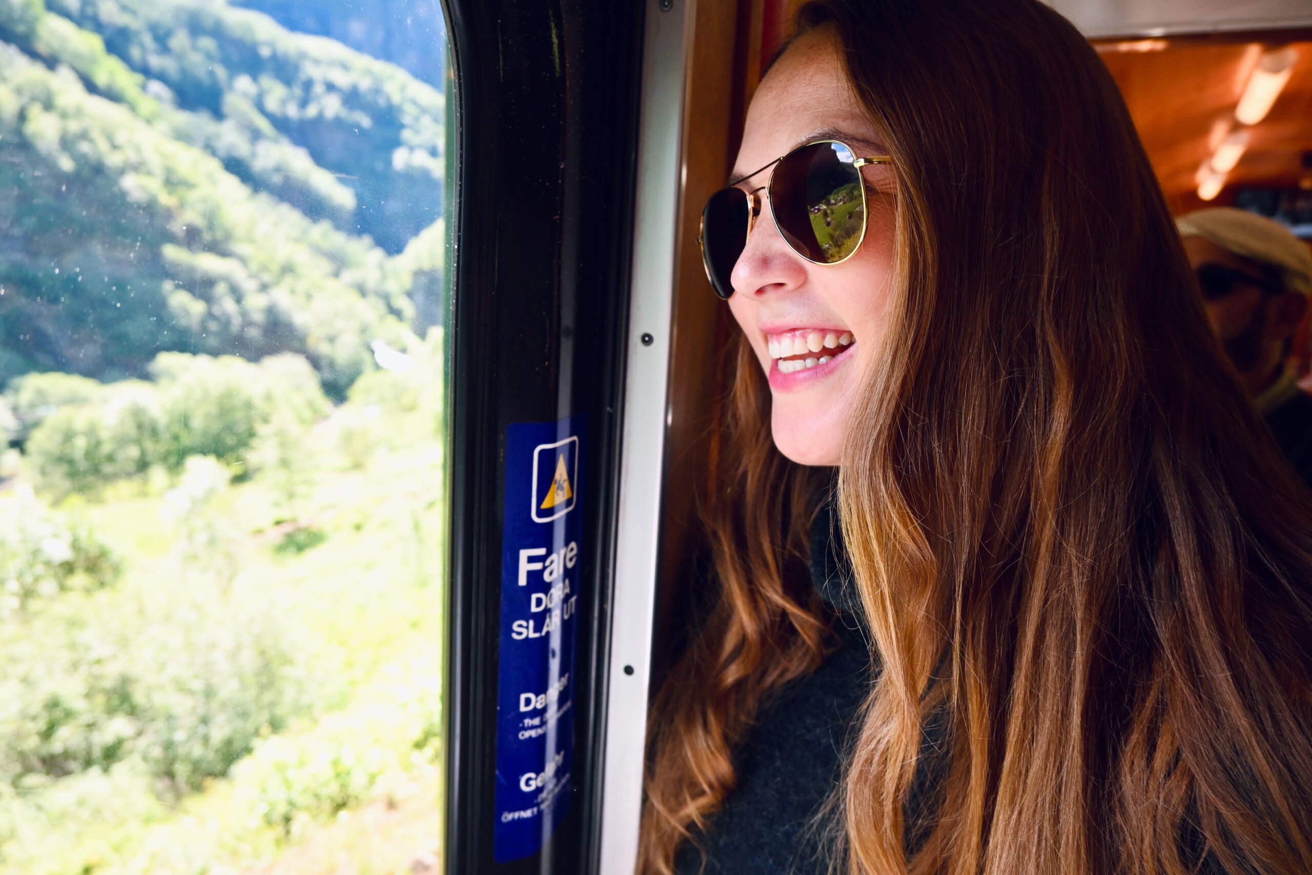 Allie Hubers on Flam Railway Cruise Excursion in Norway