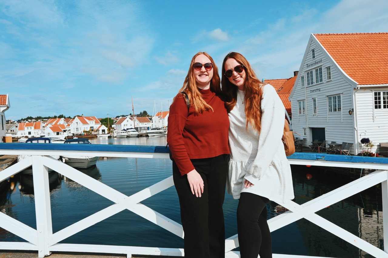 Allie Hubers and Angie Vognild in Skudeneshavn Norway on Celebrity Apex