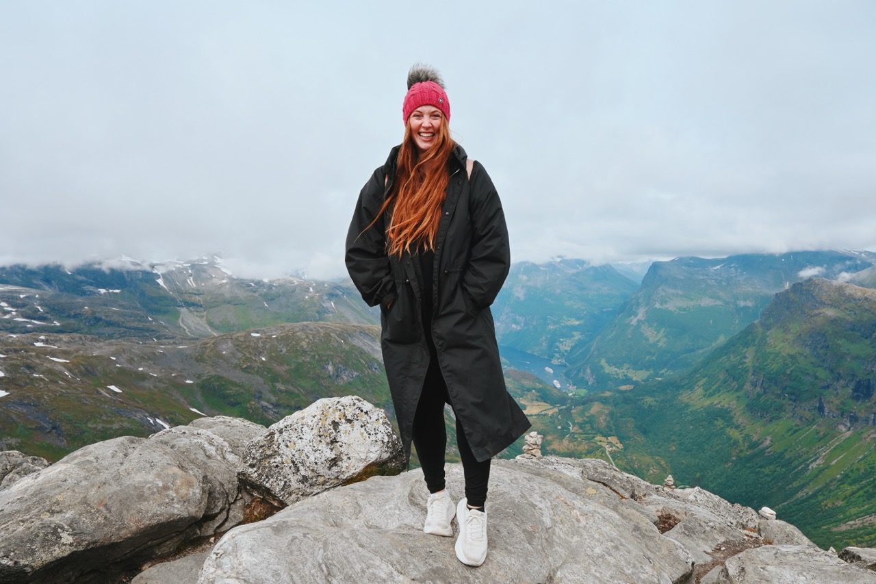 Allie Hubers on Norway Cruise Excursion in Geiranger