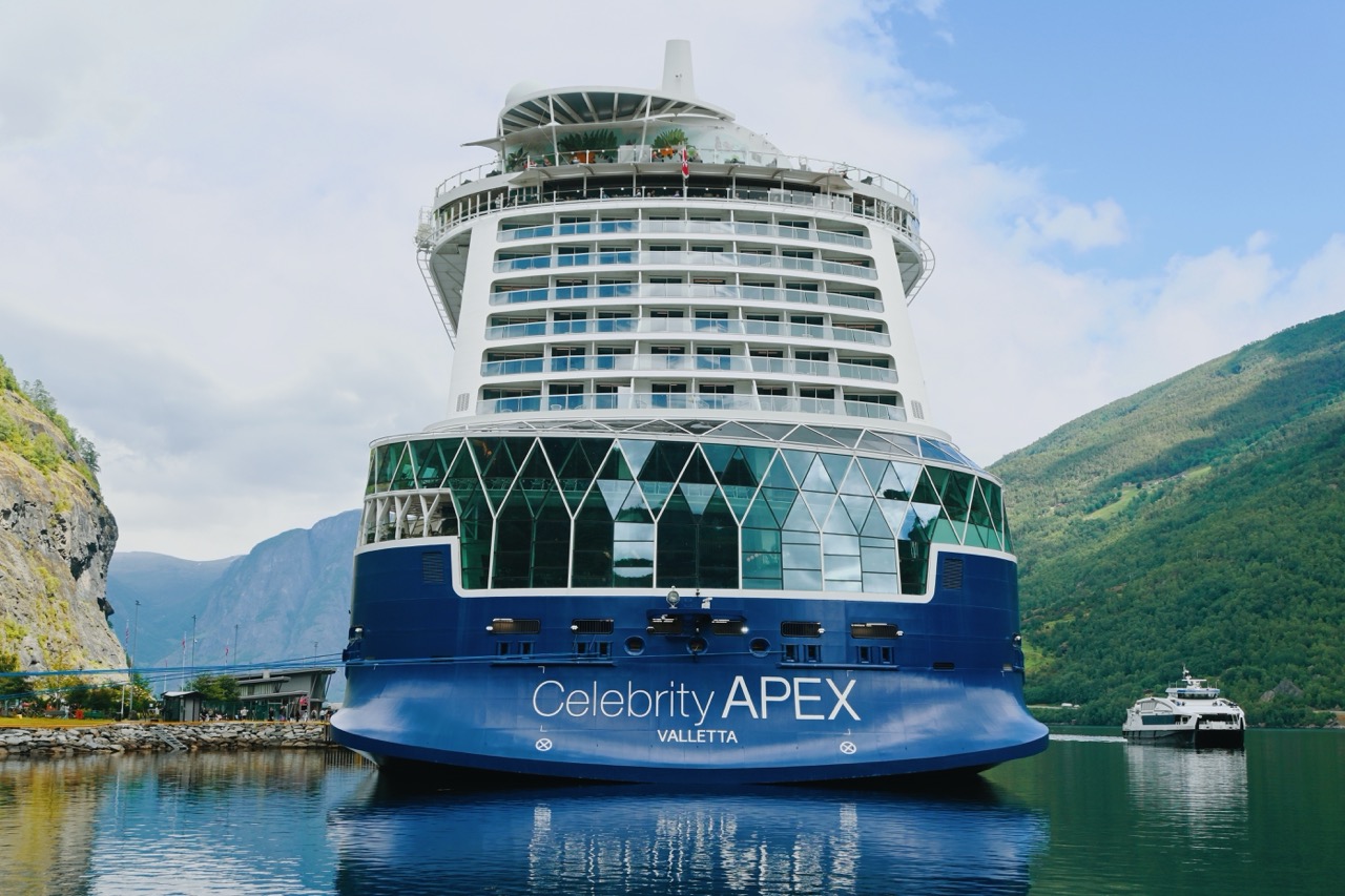 celebrity apex docked in flam norway