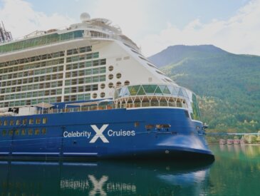 Celebrity Apex docked in Flam Norway