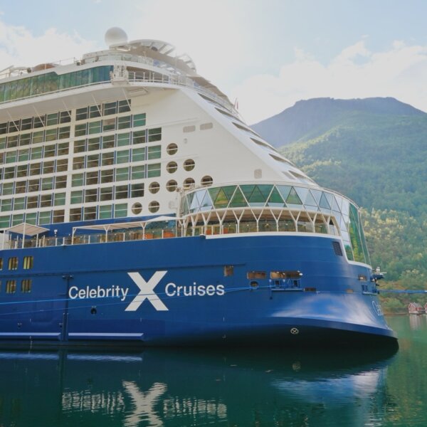 Celebrity Apex docked in Flam Norway
