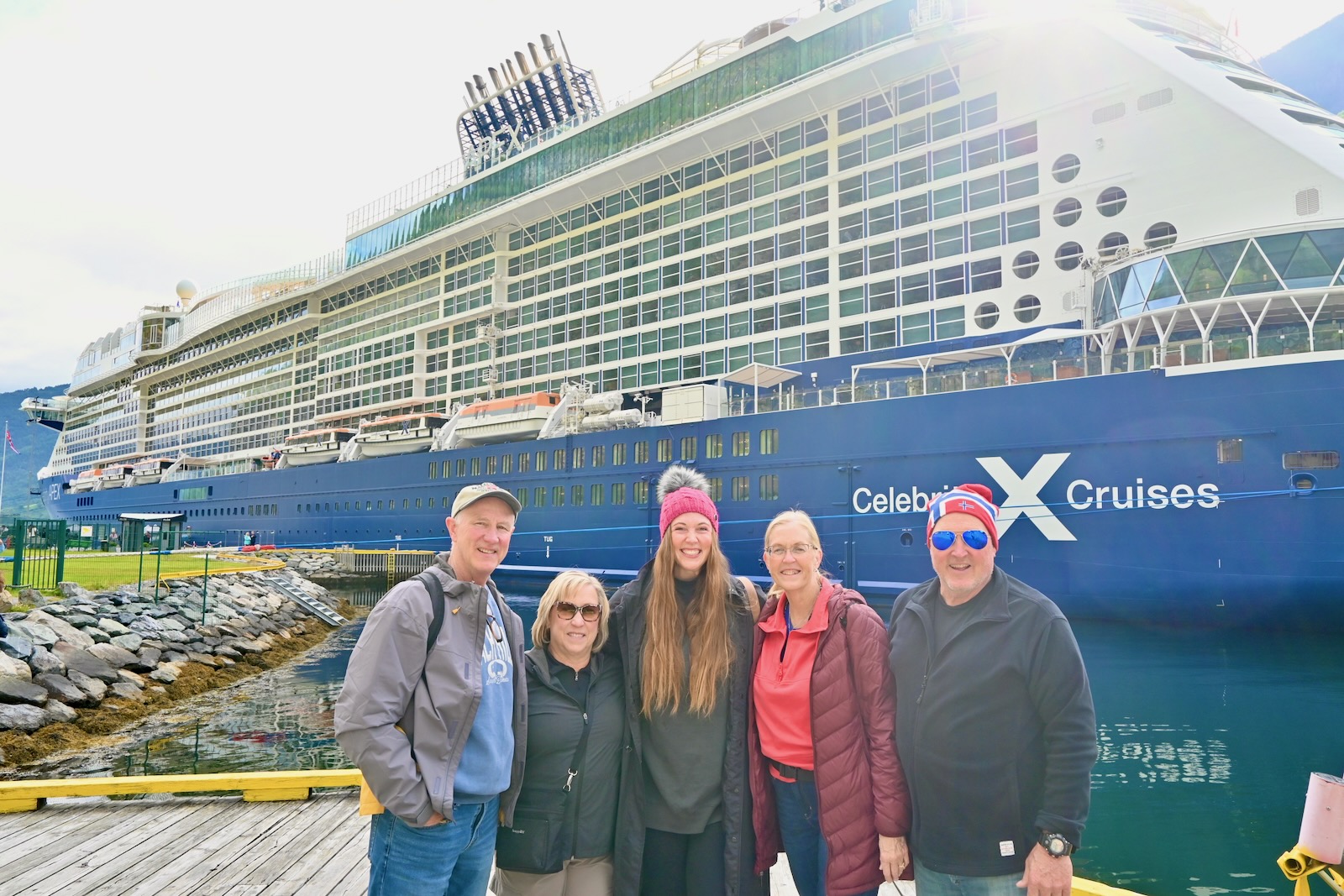Celebrity Cruises Apex in Norway with travelers