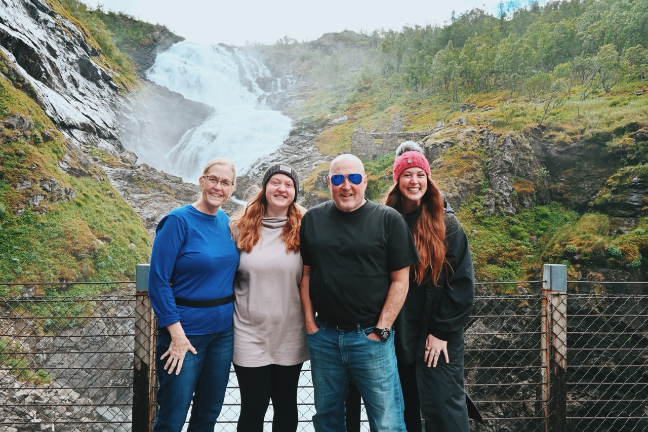 Allie Hubers and Angie Vognild in Flam Norway on Celebrity Apex