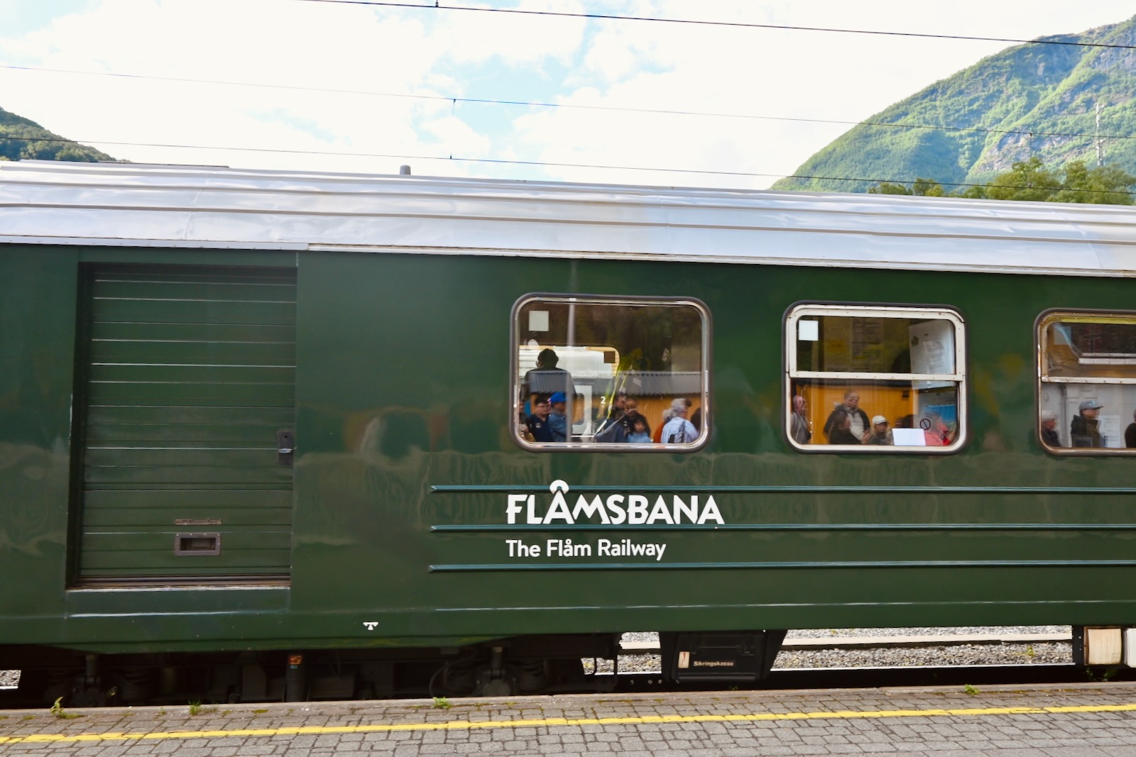 Flam Railway Train during Celebrity Cruise