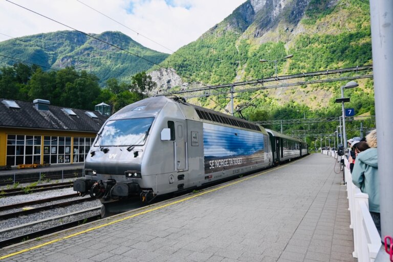 Flam Railway train Cruise port