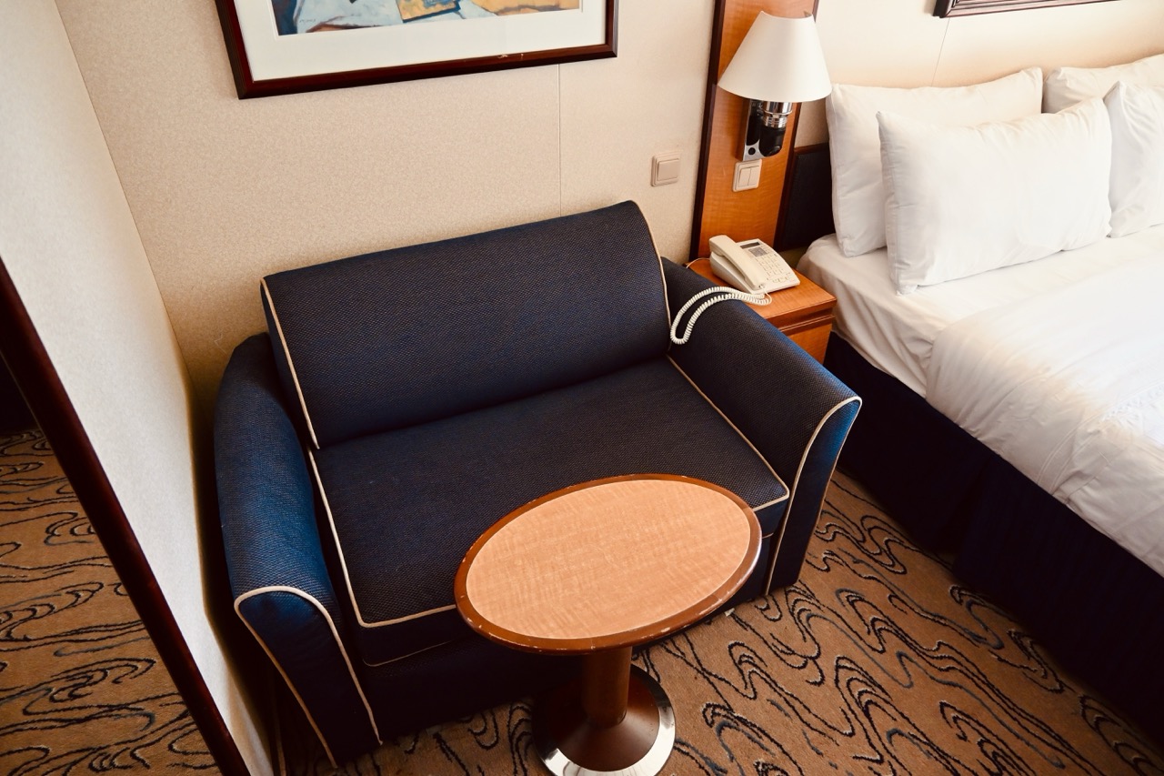 Jewel of the Seas Royal Caribbean Balcony Cabin coffee table