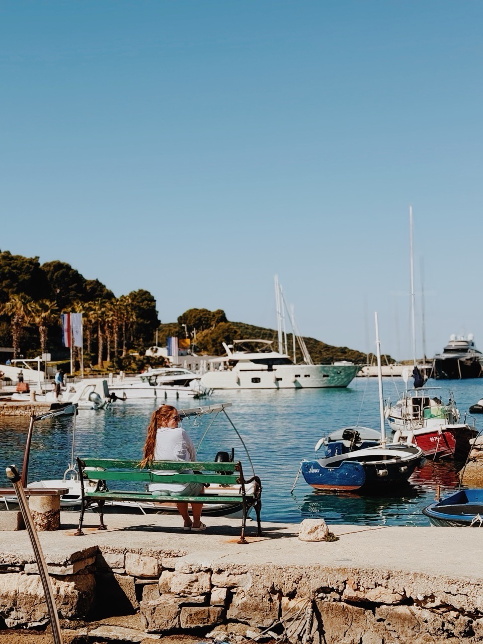 Allie Hubers in Croatia during cruise excursion
