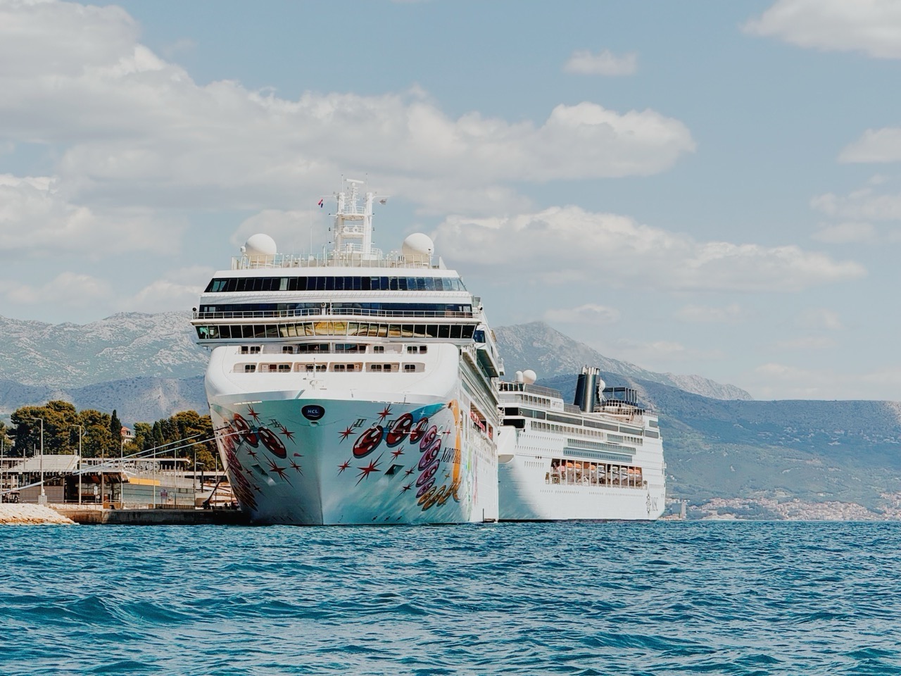 Norwegian Pearl docked in Split, Croatia