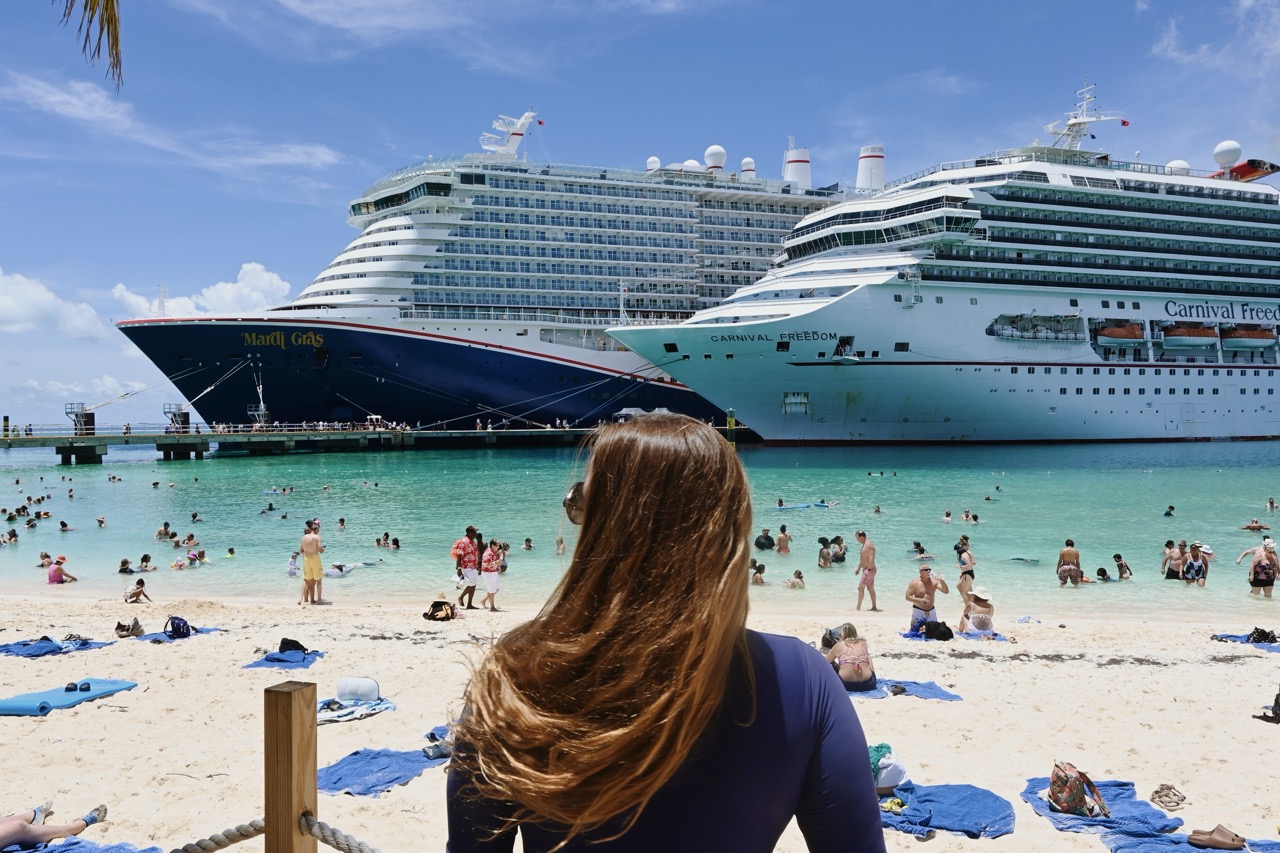 Carnival Mardi Gras docked in Grand Turk