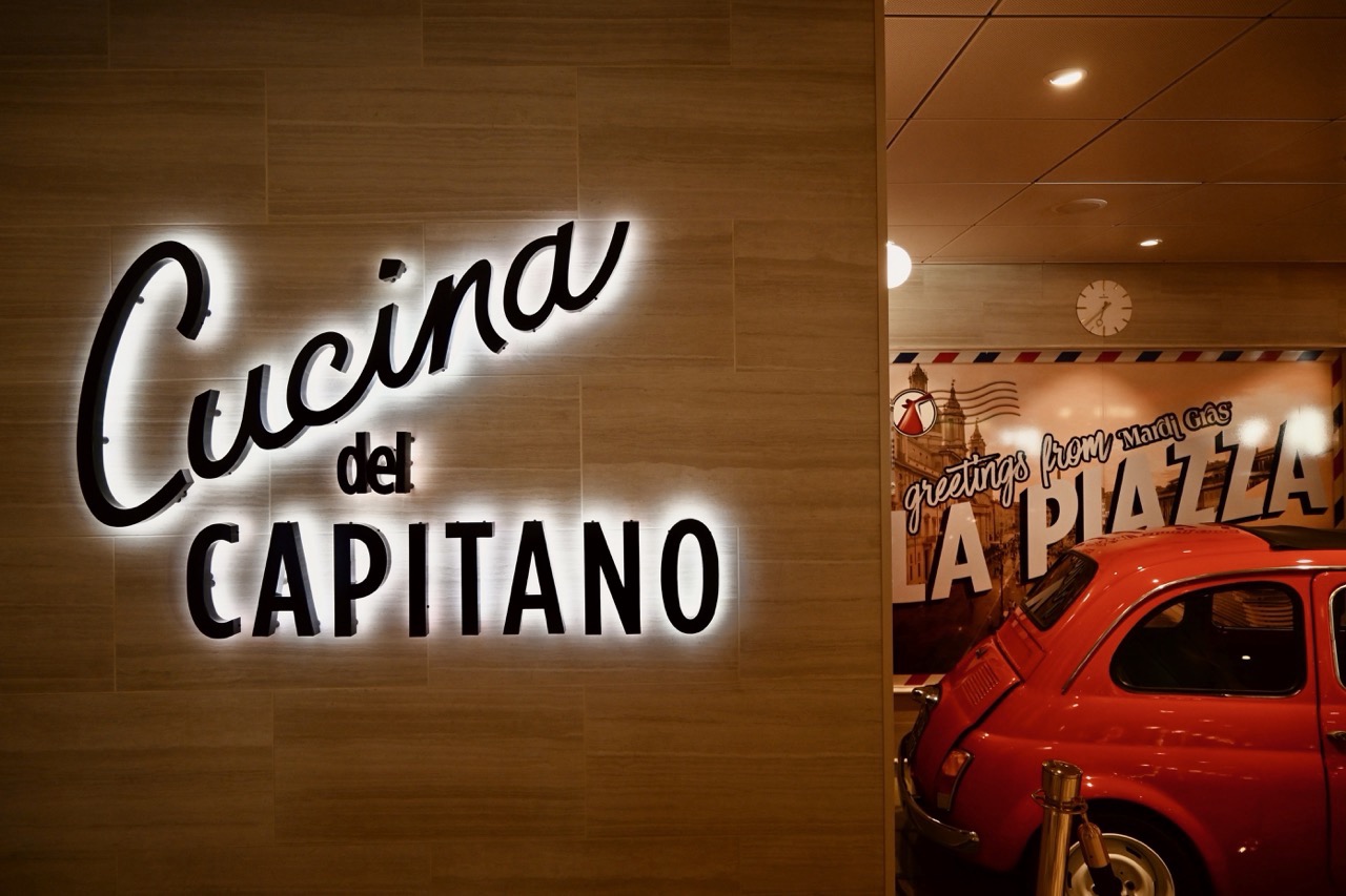 Cucina del Capitano on Carnival Mardi Gras