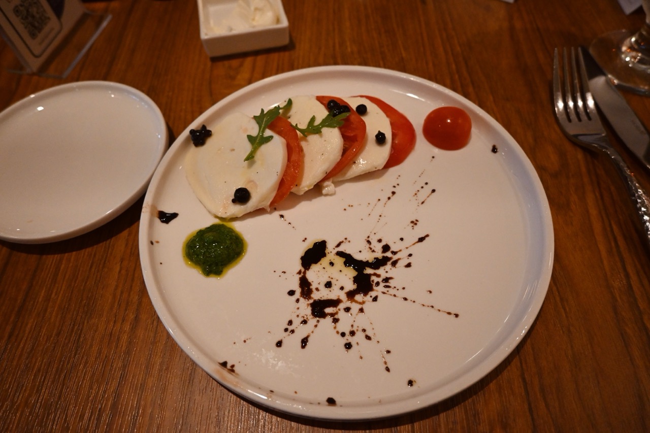 Cucina del Capitano caprese salad on Carnival Mardi Gras
