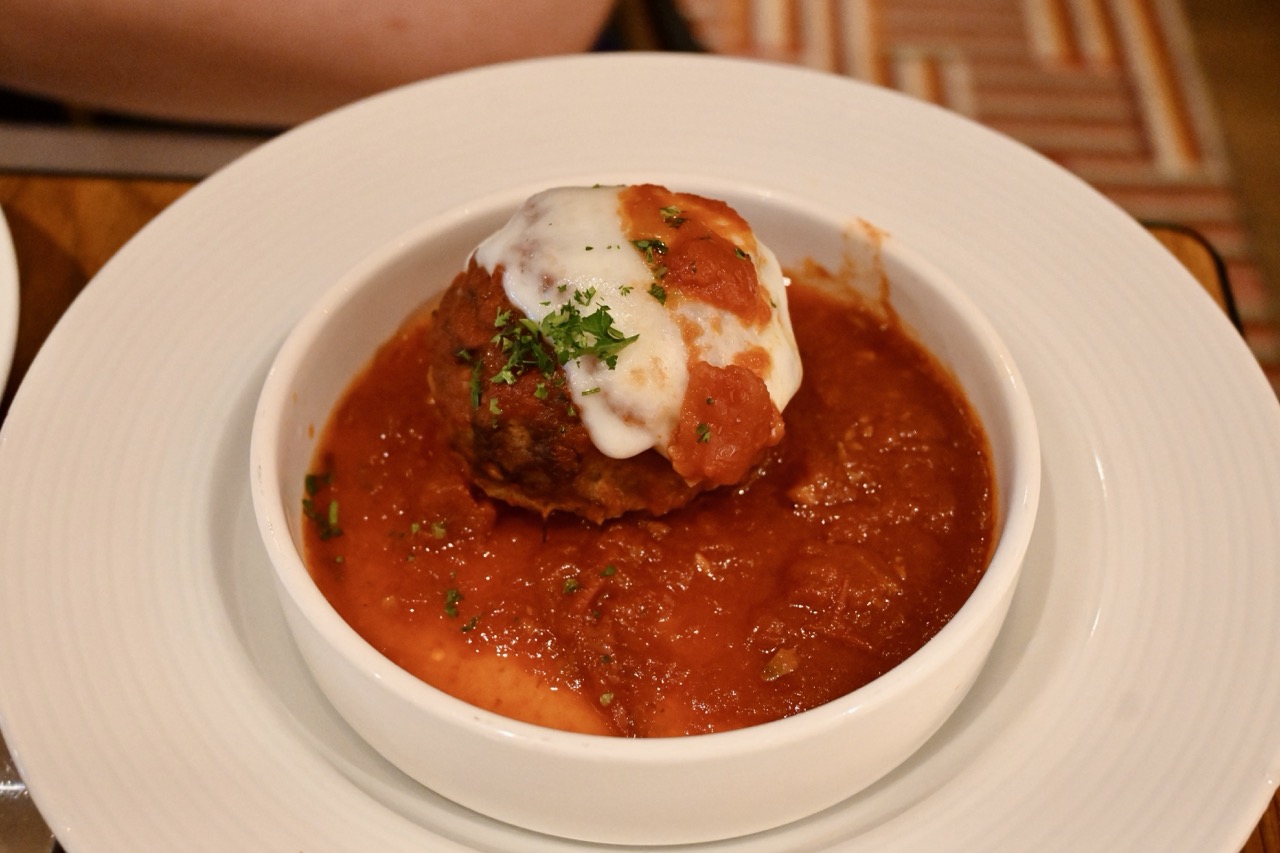 Cucina del Capitano meatball on Carnival Mardi Gras