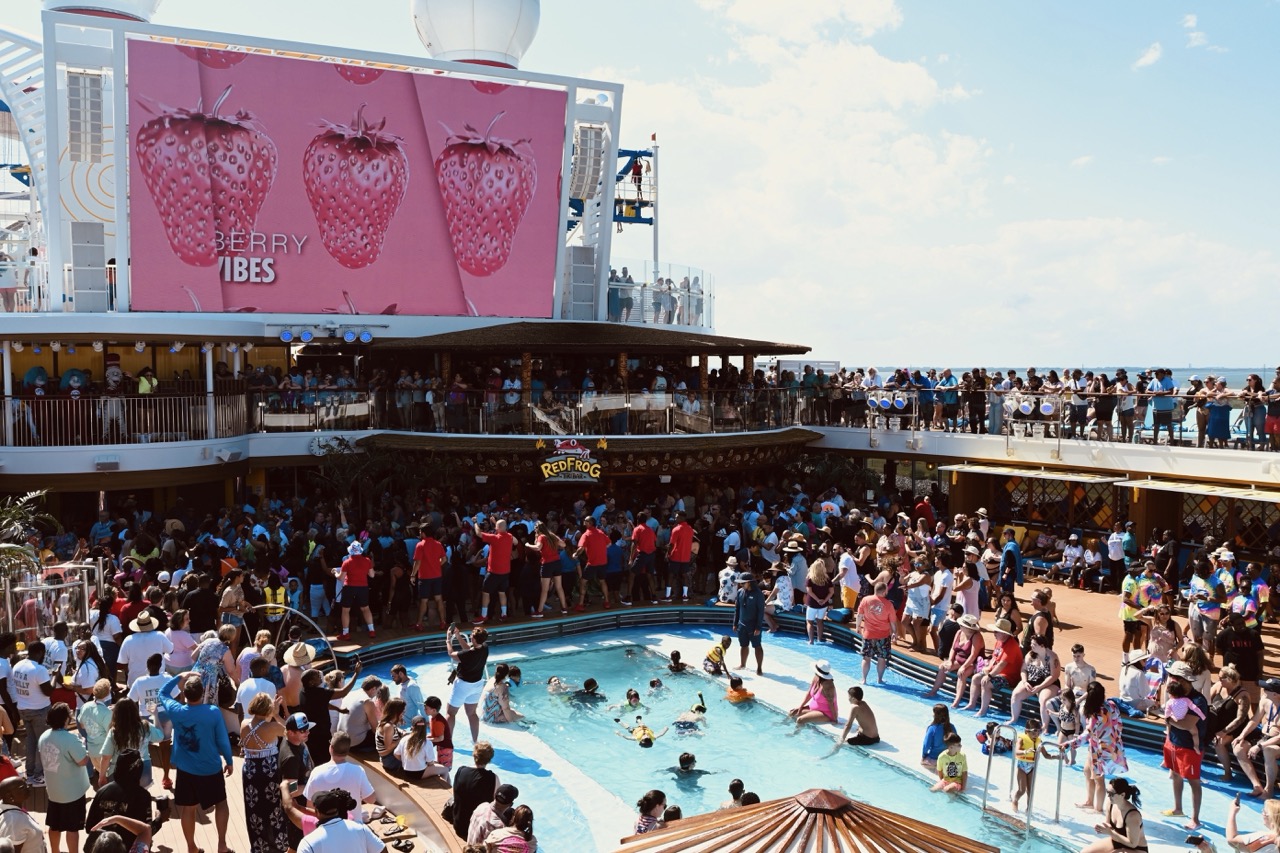 Carnival Mardi Gras Pool Deck Party