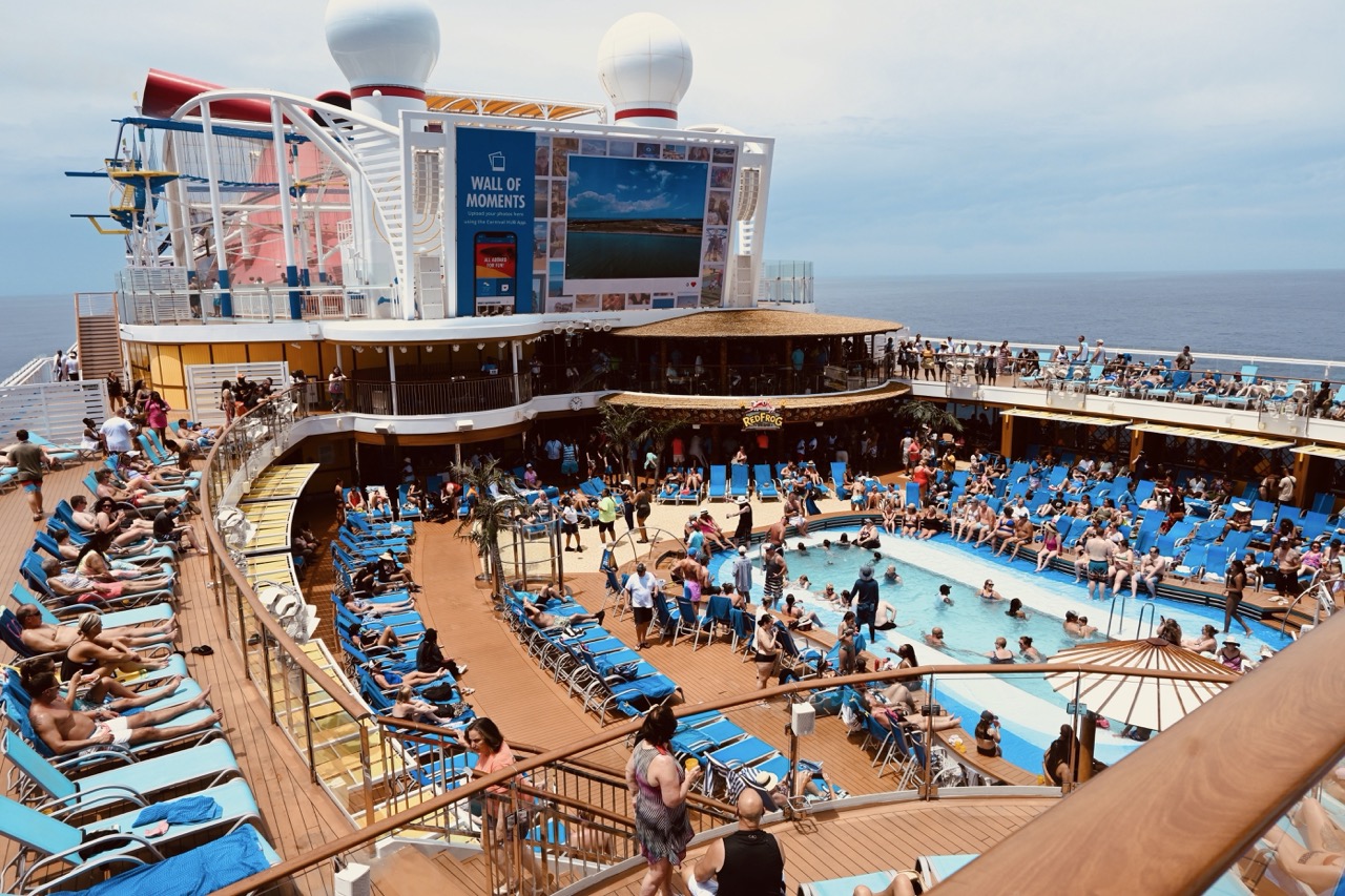 Carnival Mardi Gras Pool Deck