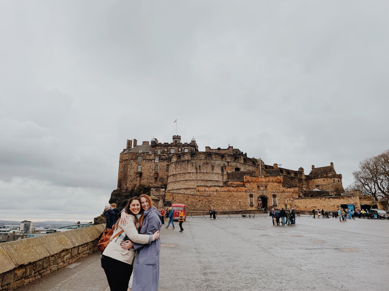 Allie Hubers in Scotland with Castle