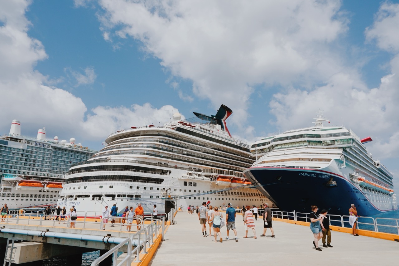Carnival Dream and Carnival Sunrise in Cozumel, Mexico