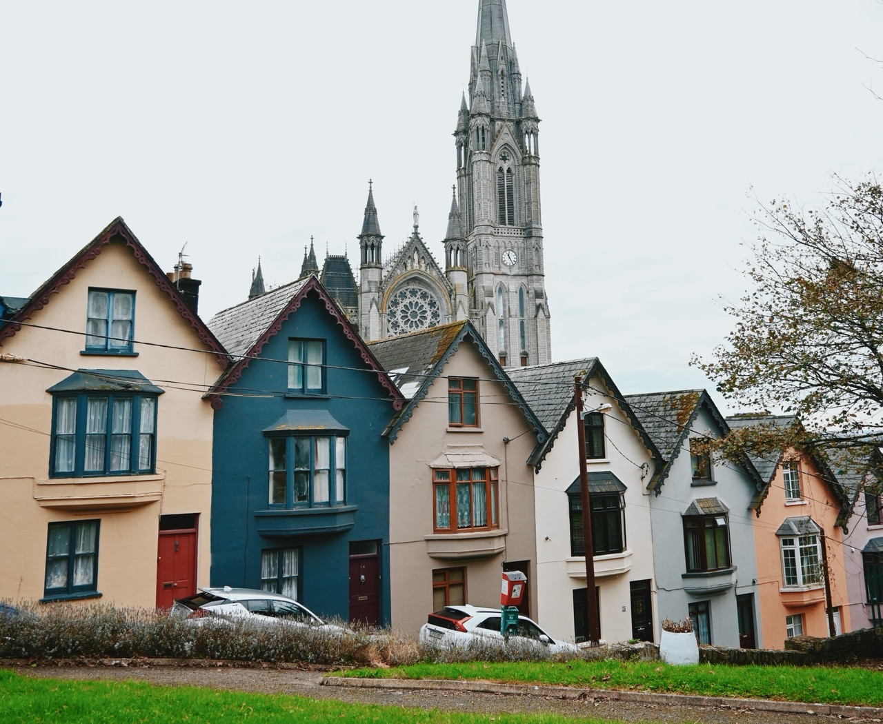 Cobh, Ireland cruise port with colorful houses