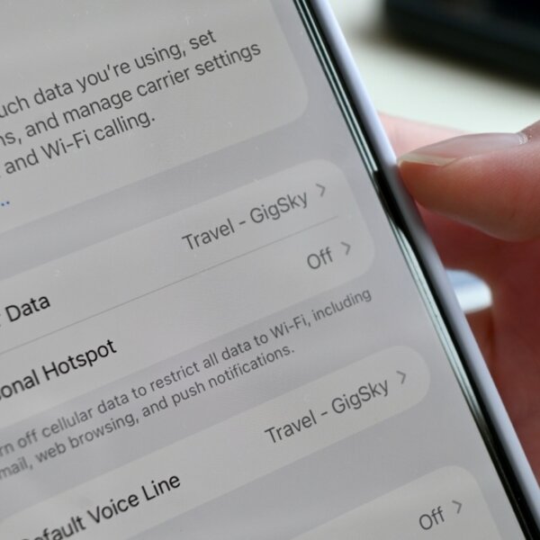 GigSky eSIM on iPhone