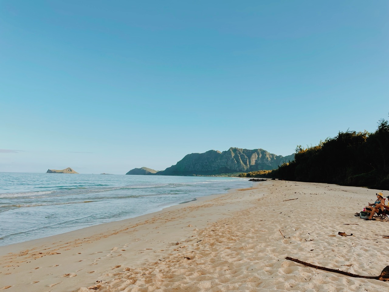 Honolulu Hawaii Beach and Mountains