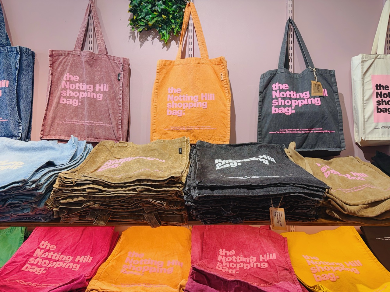 Notting Hill Shopping Bags in Store